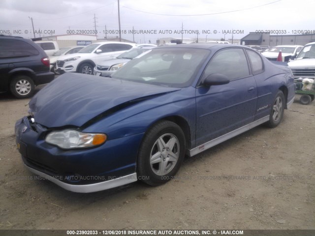 2G1WX12K439324257 - 2003 CHEVROLET MONTE CARLO SS ლურჯი ფოტო 2
