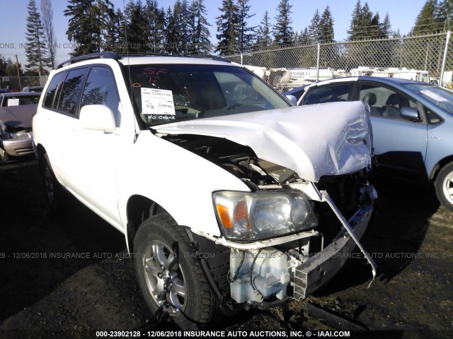 JTEEP21A070198606 - 2007 TOYOTA HIGHLANDER SPORT/LIMITED WHITE photo 1