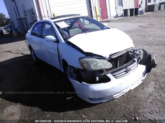 1NXBR32E14Z332256 - 2004 TOYOTA COROLLA CE/LE/S WHITE photo 1