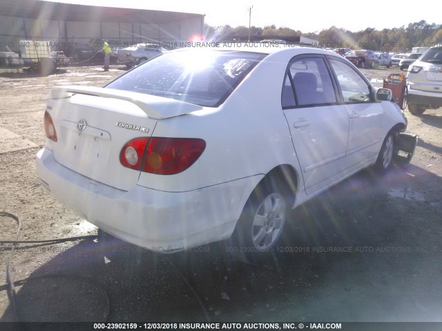 1NXBR32E14Z332256 - 2004 TOYOTA COROLLA CE/LE/S WHITE photo 4