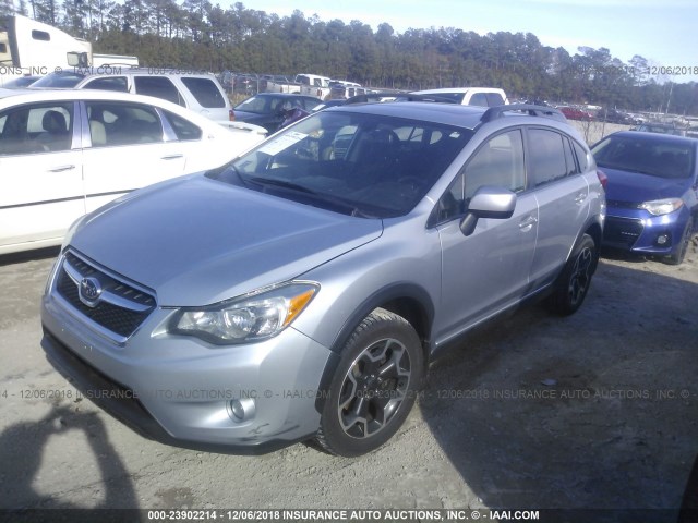 JF2GPAVC4D2896284 - 2013 SUBARU XV CROSSTREK 2.0 PREMIUM SILVER photo 2