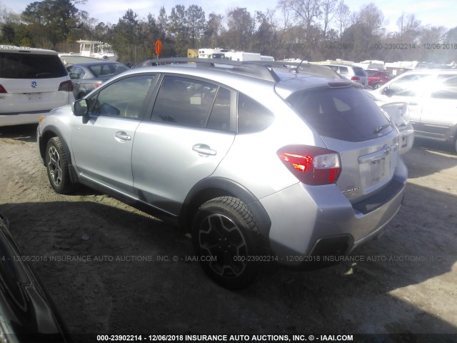 JF2GPAVC4D2896284 - 2013 SUBARU XV CROSSTREK 2.0 PREMIUM SILVER photo 3