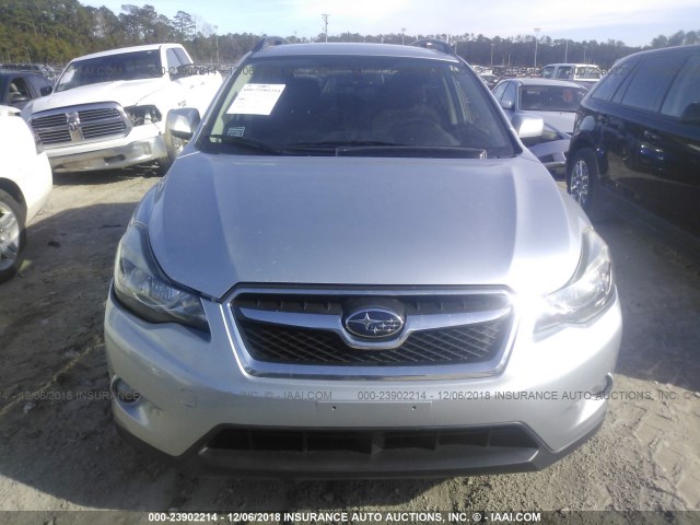 JF2GPAVC4D2896284 - 2013 SUBARU XV CROSSTREK 2.0 PREMIUM SILVER photo 6