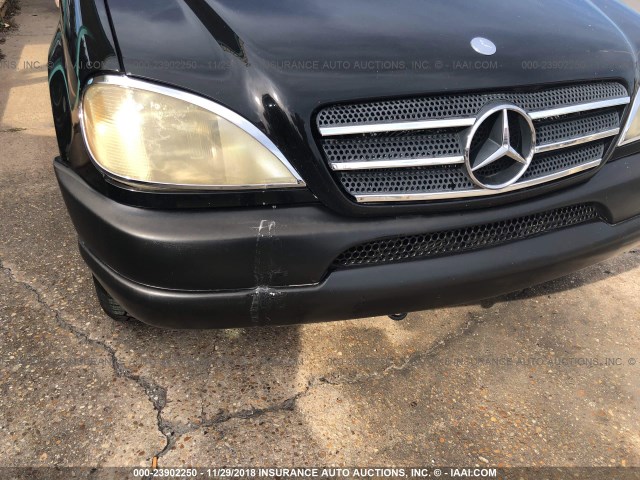 4JGAB54E6YA219368 - 2000 MERCEDES-BENZ ML 320 BLACK photo 6