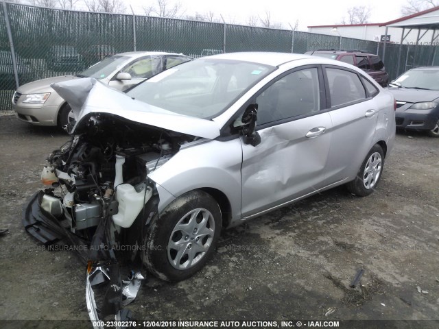 3FADP4AJ7DM103419 - 2013 FORD FIESTA S SILVER photo 2