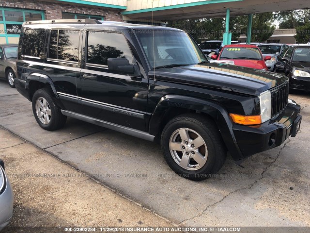 1J8HG48K36C356762 - 2006 JEEP COMMANDER BLACK photo 1