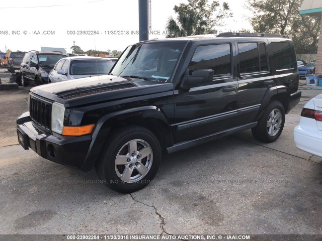 1J8HG48K36C356762 - 2006 JEEP COMMANDER BLACK photo 2
