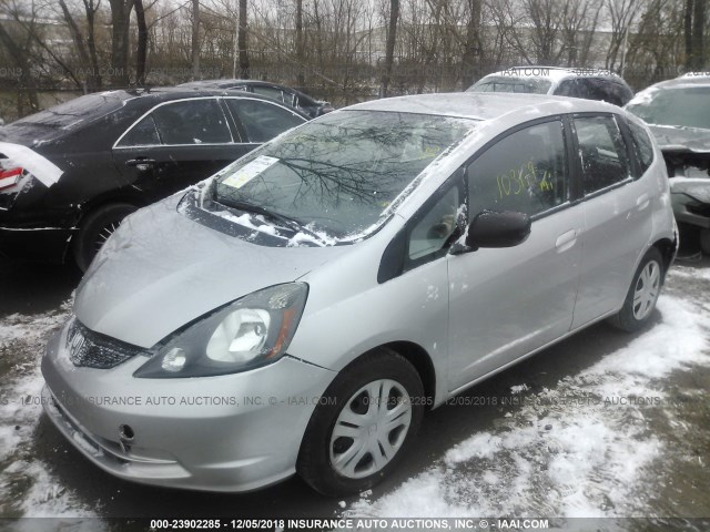 JHMGE8H32BC015094 - 2011 HONDA FIT SILVER photo 2