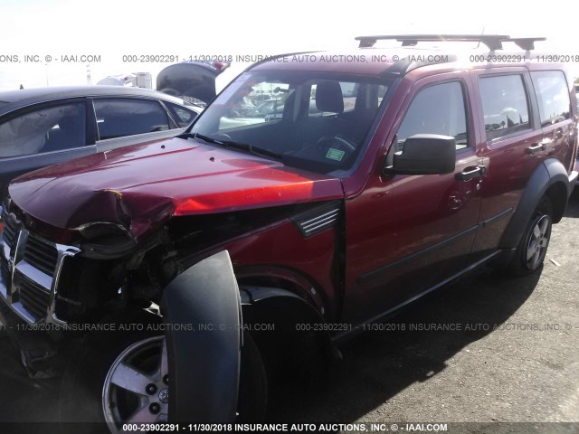 1D8GU28K18W128648 - 2008 DODGE NITRO SXT RED photo 2