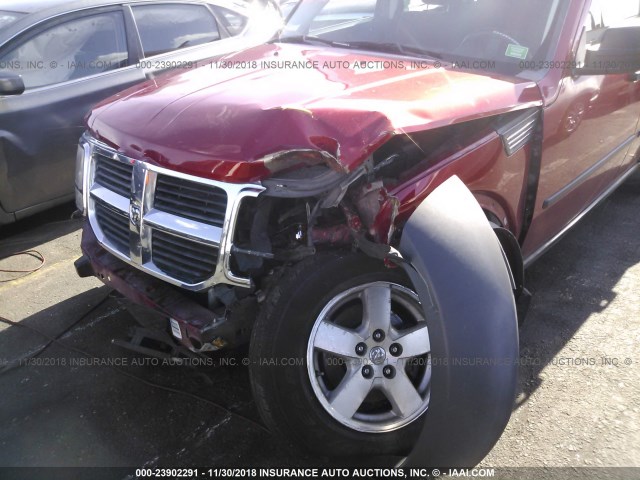 1D8GU28K18W128648 - 2008 DODGE NITRO SXT RED photo 6