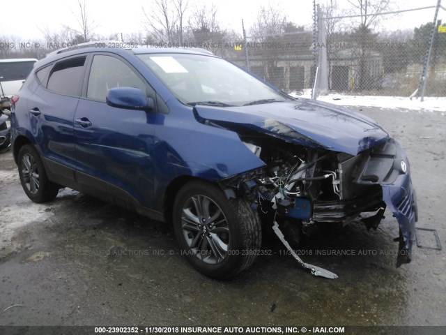 KM8JUCAG3EU794820 - 2014 HYUNDAI Tucson GLS/LIMITED/SE BLUE photo 1