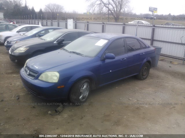 KL5JD56Z46K252493 - 2006 SUZUKI FORENZA BLUE photo 2