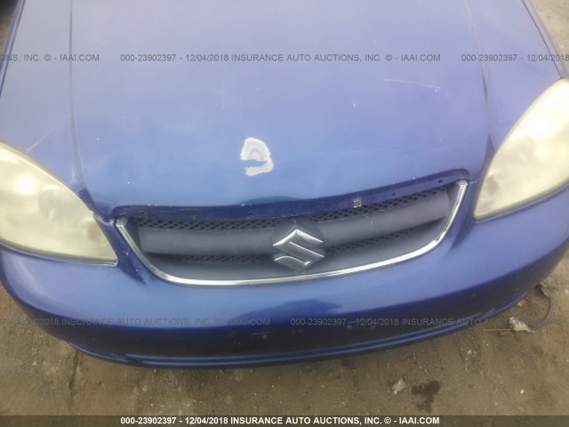 KL5JD56Z46K252493 - 2006 SUZUKI FORENZA BLUE photo 6