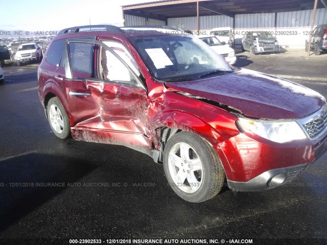 JF2SH6CC7AH749442 - 2010 SUBARU FORESTER RED photo 6