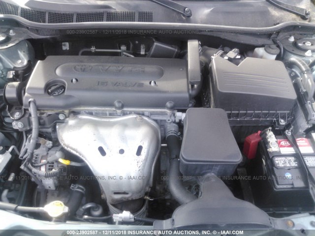 4T4BE46K69R085766 - 2009 TOYOTA CAMRY SE/LE/XLE 绿色 照片 10