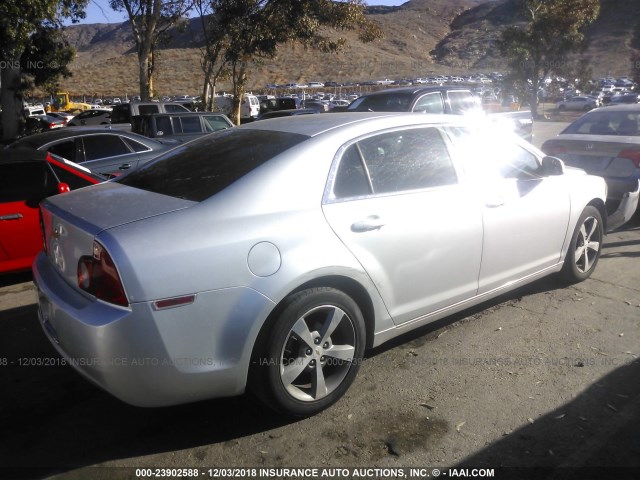 1G1ZC5E16BF169767 - 2011 CHEVROLET MALIBU 1LT ვერცხლისფერი ფოტო 4