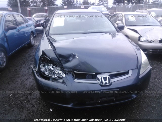 JHMCN364X5C015653 - 2005 HONDA ACCORD HYBRID BLUE photo 6