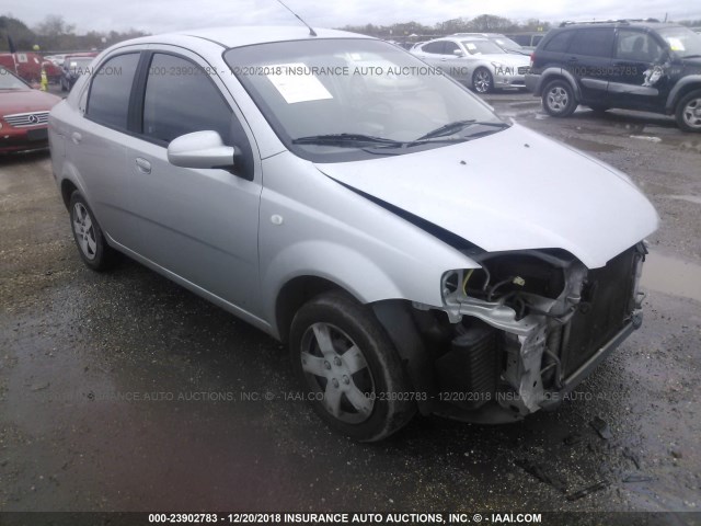 KL1TD56636B580603 - 2006 CHEVROLET AVEO LS GRAY photo 1