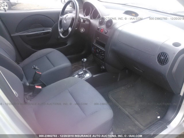 KL1TD56636B580603 - 2006 CHEVROLET AVEO LS GRAY photo 5