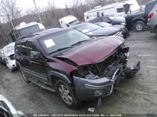 4NUET16S146700970 - 2004 ISUZU ASCENDER S/LS/LIMITED BURGUNDY photo 1