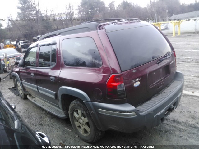 4NUET16S146700970 - 2004 ISUZU ASCENDER S/LS/LIMITED BURGUNDY photo 3