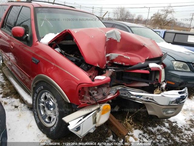 1FMFU18L91LB64751 - 2001 FORD EXPEDITION EDDIE BAUER BURGUNDY photo 1