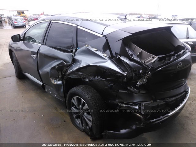 5N1AZ2MH7JN161239 - 2018 NISSAN MURANO S/SL/SV/PLATINUM GRAY photo 3