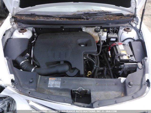 1G1ZA5EU0CF163674 - 2012 CHEVROLET MALIBU LS WHITE photo 10