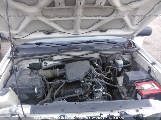 5TETX22N07Z392372 - 2007 TOYOTA TACOMA ACCESS CAB თეთრი ფოტო 10