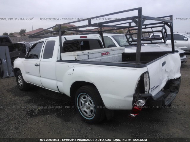 5TETX22N07Z392372 - 2007 TOYOTA TACOMA ACCESS CAB თეთრი ფოტო 3