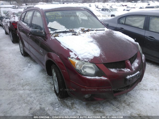 5Y2SL628X3Z454326 - 2003 PONTIAC VIBE RED photo 1