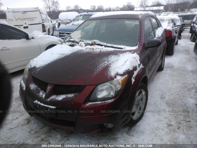 5Y2SL628X3Z454326 - 2003 PONTIAC VIBE RED photo 2