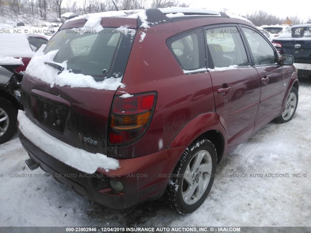 5Y2SL628X3Z454326 - 2003 PONTIAC VIBE RED photo 4