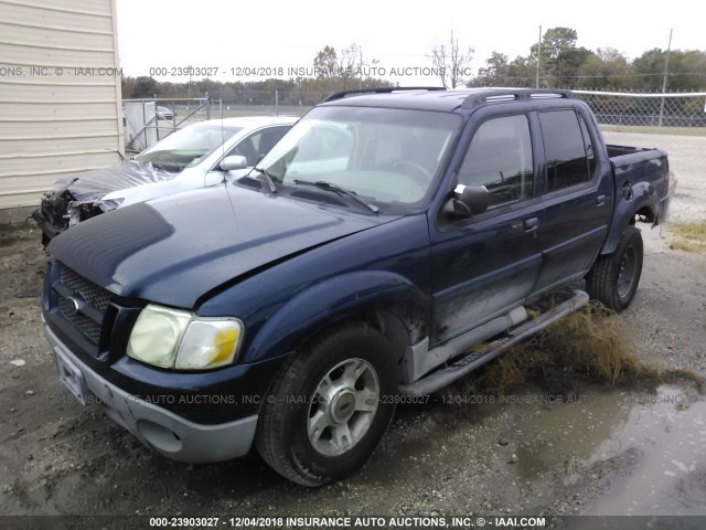 1FMZU67E63UB90928 - 2003 FORD EXPLORER SPORT TR  BLUE photo 2