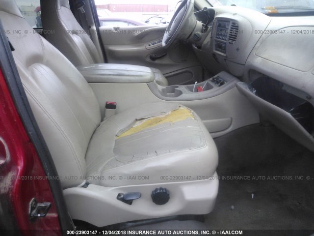 1FMRU17L8YLC20509 - 2000 FORD EXPEDITION EDDIE BAUER BURGUNDY photo 5