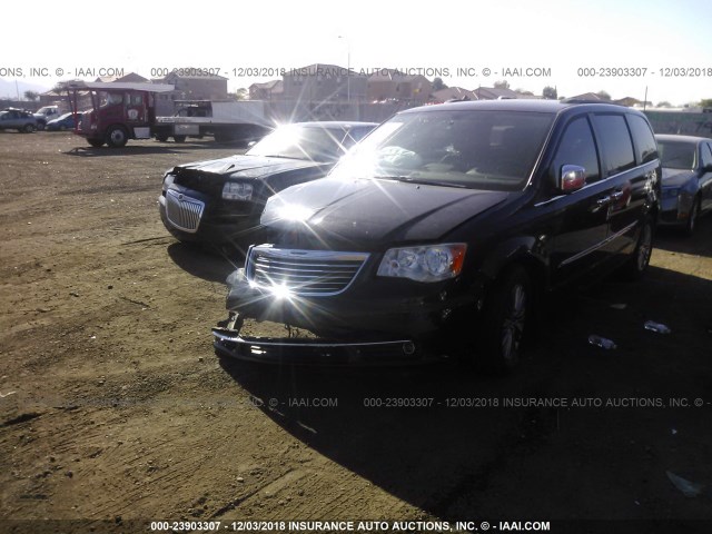 2C4RC1CG5ER219448 - 2014 CHRYSLER TOWN & COUNTRY TOURING L BLACK photo 2