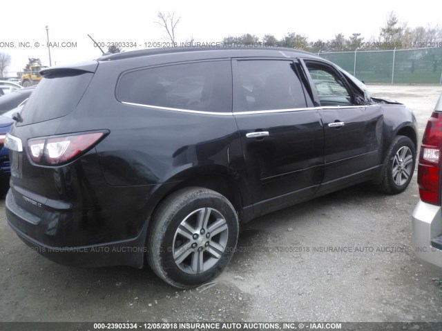 1GNKVGKD8FJ179188 - 2015 CHEVROLET TRAVERSE LT BLACK photo 4