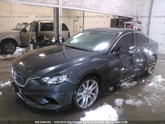 JM1GJ1V58F1186735 - 2015 MAZDA 6 TOURING SILVER photo 2