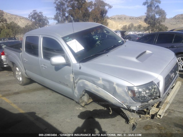 3TMJU62N49M084824 - 2009 TOYOTA TACOMA DOUBLE CAB PRERUNNER SILVER photo 1