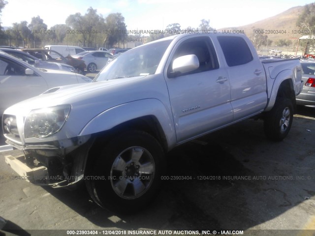 3TMJU62N49M084824 - 2009 TOYOTA TACOMA DOUBLE CAB PRERUNNER SILVER photo 2