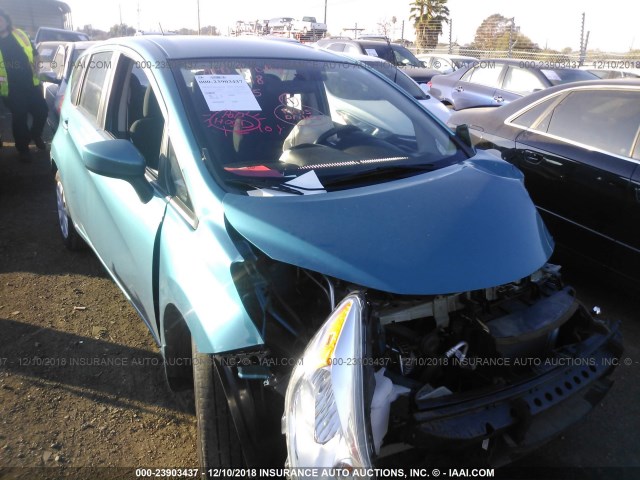 3N1CE2CP0FL390339 - 2015 NISSAN VERSA NOTE S/S PLUS/SV/SL/SR TEAL photo 1