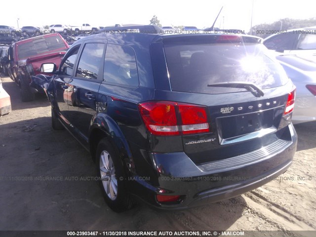 3C4PDCBB3FT565342 - 2015 DODGE JOURNEY SXT BLUE photo 3