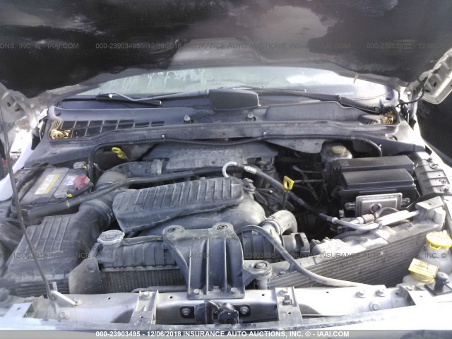 1D4HB48D05F564735 - 2005 DODGE DURANGO SLT SILVER photo 10