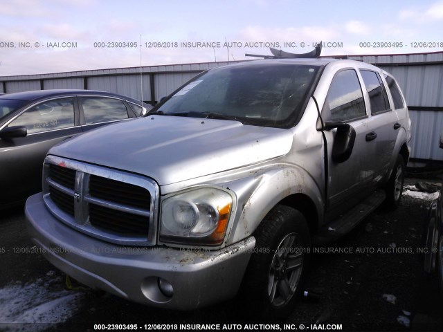 1D4HB48D05F564735 - 2005 DODGE DURANGO SLT SILVER photo 2