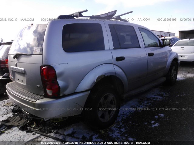 1D4HB48D05F564735 - 2005 DODGE DURANGO SLT SILVER photo 4