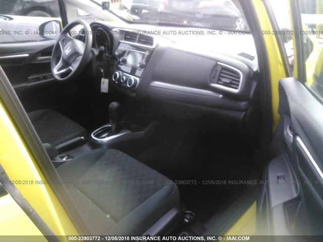 3HGGK5H56FM774881 - 2015 HONDA FIT LX YELLOW photo 5