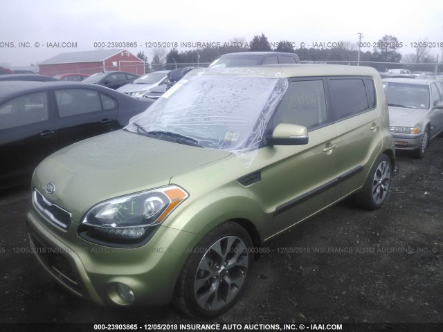 KNDJT2A69C7403514 - 2012 KIA SOUL +/!/SPORT GREEN photo 2