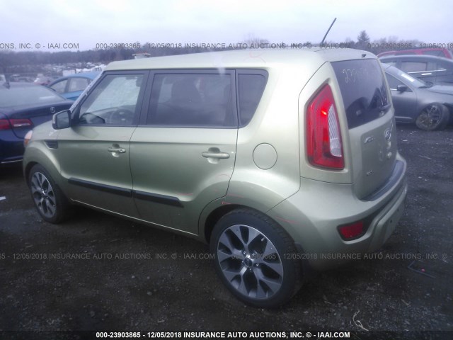 KNDJT2A69C7403514 - 2012 KIA SOUL +/!/SPORT GREEN photo 3