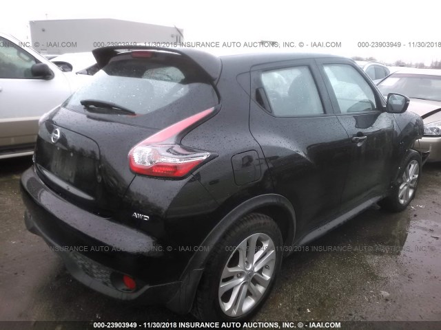 JN8AF5MV7FT561202 - 2015 NISSAN JUKE S/SV/SL/NISMO BLACK photo 4