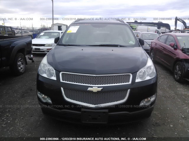 1GNKVLED5CJ294783 - 2012 CHEVROLET TRAVERSE LTZ BLACK photo 6